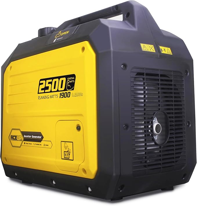 Aceup Energy 2500 Watt Gas Inverter Generator, Super Quiet Portable Generator for Home use, Camping, EPA Compliant