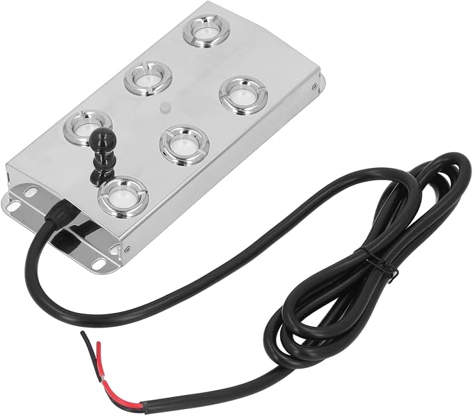 Focket Ultrasonic Fog Creator, 6 Heads Quiet Fogger IP67 1.5 m Cable 304 Stainless Steel for Landscape Halloween with Easy to Use Design