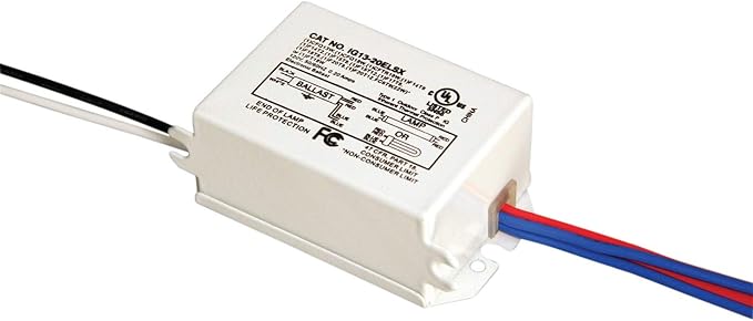 Solus 120V Electronic Single Lamp Fluorescent Ballast – Rapid Start, Metal Housing – Pack of 1, 2, or 4 – UL/cUL Listed, Linear & Compact Fluorescent Lamps (Pack of 1)