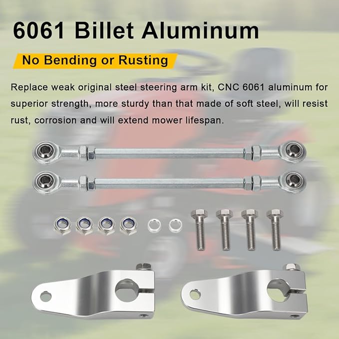 MOTOQUEEN for Snapper Riding Lawn Mowers Steering Arm Upgrade Kit, Replace for 7301337BMYP & 7301338BMYP