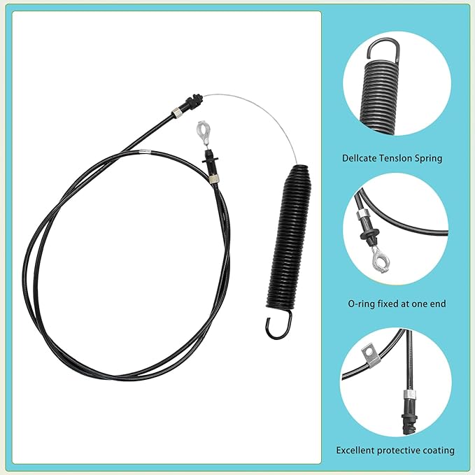 GY22387 PTO Control Cable,for John Deere 107S D100 D105 D110 D120 D125 D130 E100 E110 E120 E130 L100 L105 L107 L110 L111 L118 S100 S110 S120 S220 X105 X106 X107 X125 X126 X127 OEM#GY21641 GY212871