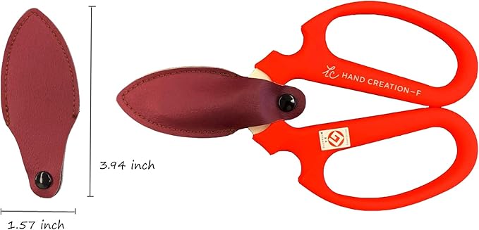 Flower Scissors Hand Creation F-170 (Red)