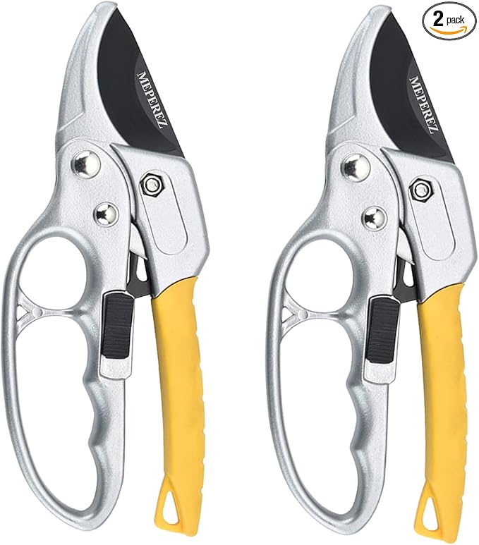 Premium German-Made Pruning Shears – Ergonomic, Heavy-Duty Hand Pruners Designed for Precision Cutting of Plants; Ideal for Gardeners and Individuals with Arthritis or Reduced Hand Strength