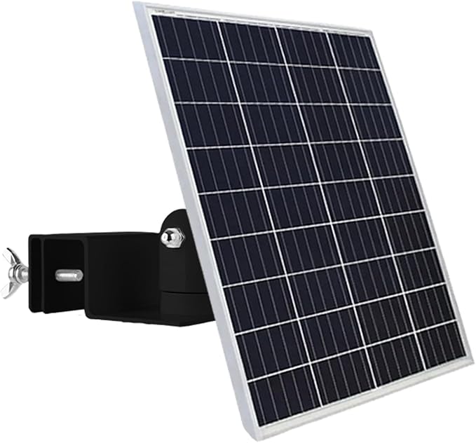 4 PCS Universal Solar Panel Gutter Mount for Small Solar Panels Black Aluminum Alloy Mounting Brackets Compatible with Ring Arlo Blink and 2W-3W Solar Boards