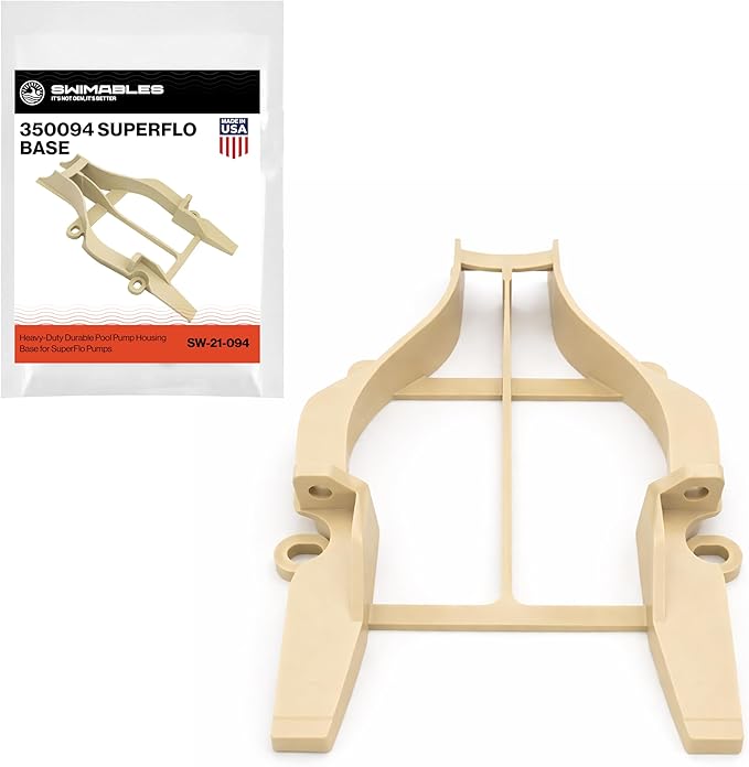 Swimables 350094 Superflo Base for Pentair SuperFlo Pumps Replacement, Compatible with All SuperFlo Models, Durable Almond Color Pump Stand for Optimal Performance
