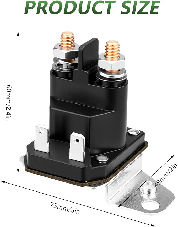 725-06153A Starter Solenoid for Cub Cadet XT1 XT2 Enduro RZT LT1 ZT1 ZT2 MTD Troy Bilt Yard Man Husky Yard Machines Craftsman Zero Turn Riding Lawn Mower Tractor 762-1261-211-50