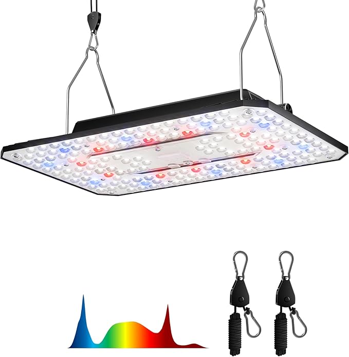 UAP800 80W LED Grow Light, New-gen Lens Full Spectrum Dimmable Daisy Chain Plant Light for Indoor Plant Growing, Deeper Penetration Grow Lights for Seed Starting Vegetables Bloom in 2x2ft Grow Tent