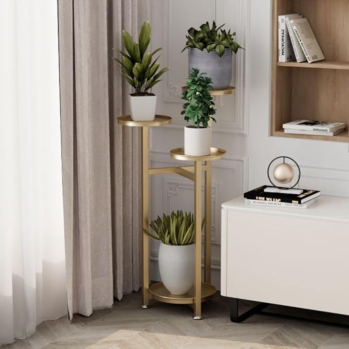 Takywep Corner Plant Shelving Multi-Layer Heavy Duty Metal Flower Pot Stand for Patio Garden Balcony Living Room Bedroom