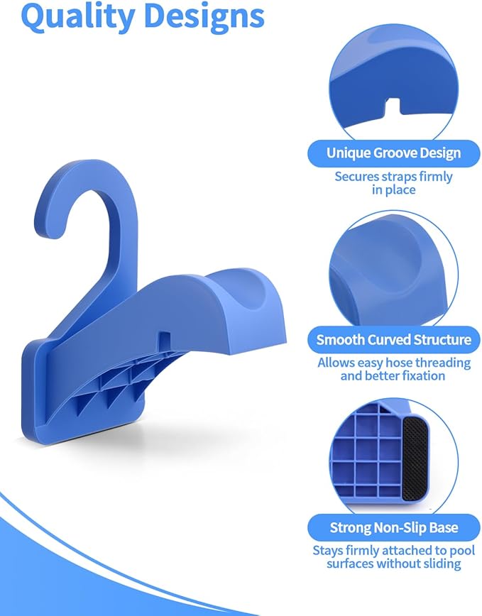 Swimming Pool Pipe Holders, Above Ground Pool Accessories with Hose Support - Pool Hose Holder Prevents Pipe Sagging, Universal Pool Accessories