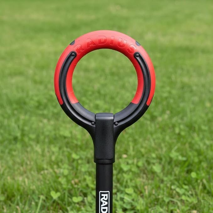 Root Slayer RS220 Heavy Duty Garden Shovel with Serrated Blade for Digging and Root Removal, Steel Spade