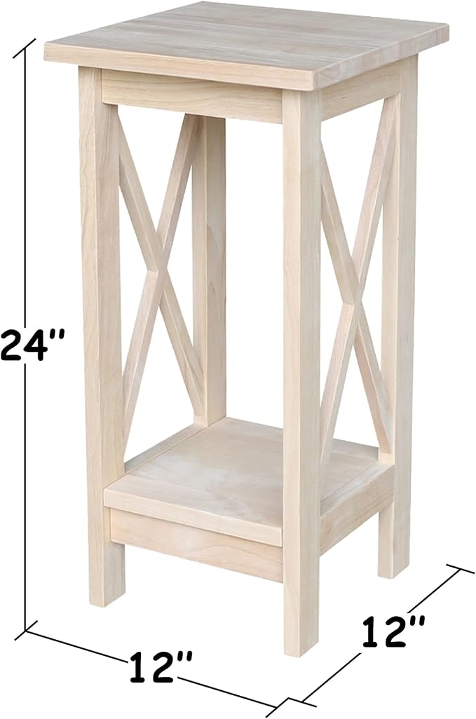 International Concepts Plant Stand, 24 inch, Unfinished