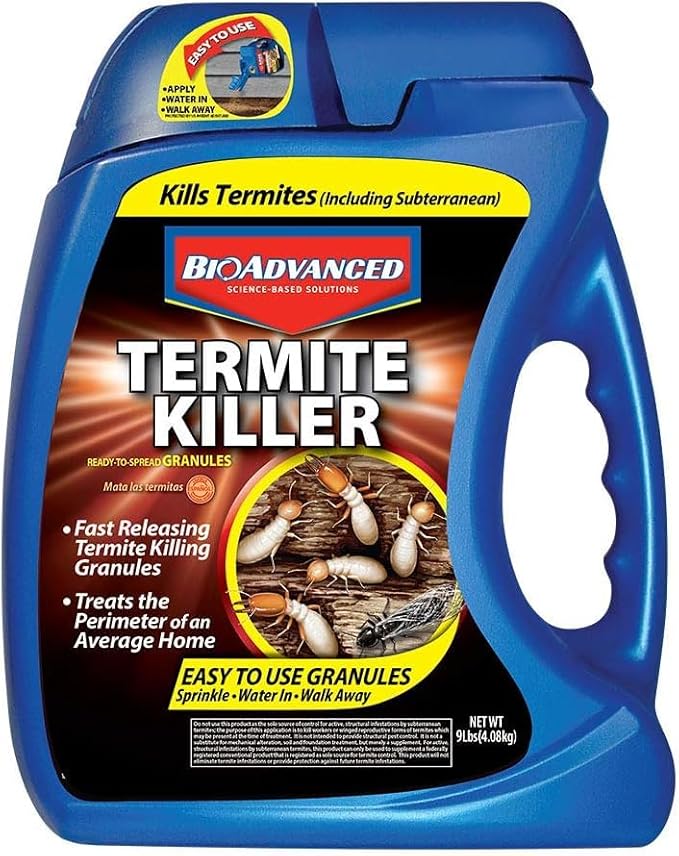 BioAdvanced Termite Killer Granules - Covers 200 Linear Feet - 9 lb Bottle