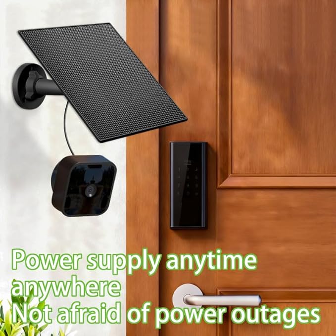 B-Link Camera Solar Panel, Compatible with B-Link Out Door 4(4th Gen), B-Link Outdoor(3rd Gen) XT3, B-Link XT2/XT Camera, B-Link Outdoor Camera, Build-in 2000mAh Rechargeable Battery (1Pack)