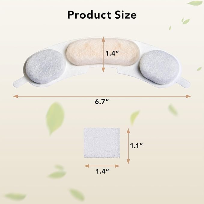 Smartoo Official 3 Packs Dog Water Filter Replacement and 3 Sponges for 7L/236oz/1.8Gal Stainless Steel Dog Water Fountain