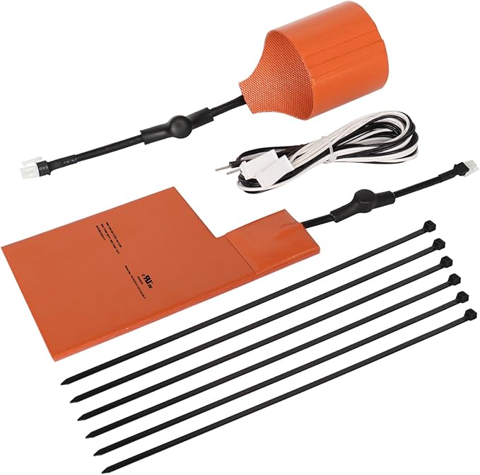 Cold Weather Kit for Generac- Battery Warmer Pad 7101 & Oil Heater Pad 7102,Battery and Oil Filter Heater Kit for Generac 9KW-22KW Air Cooled Standby Generators