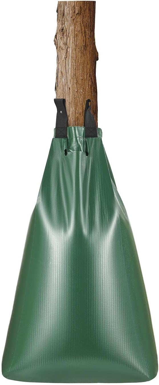 VEVOR 4 Pack 20 Gallons Tree Watering Bag, Slow Release Tree Watering Bags, Refillable Tree Drip Irrigation Water Bags for Trees, Durable Tree Watering System for Deep Root Targeting