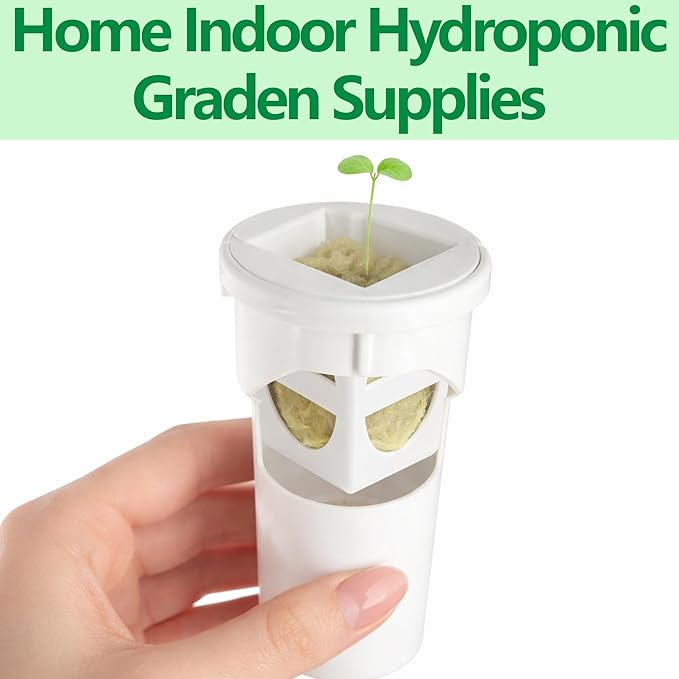 EBaokuup 12 Pcs Grow Cubes for Hydroponic System, Grow Cube Hydroponic Cups Compatible with yCube, Reusable Hydroponic System Grow Cube for Indoor Graden Supplies
