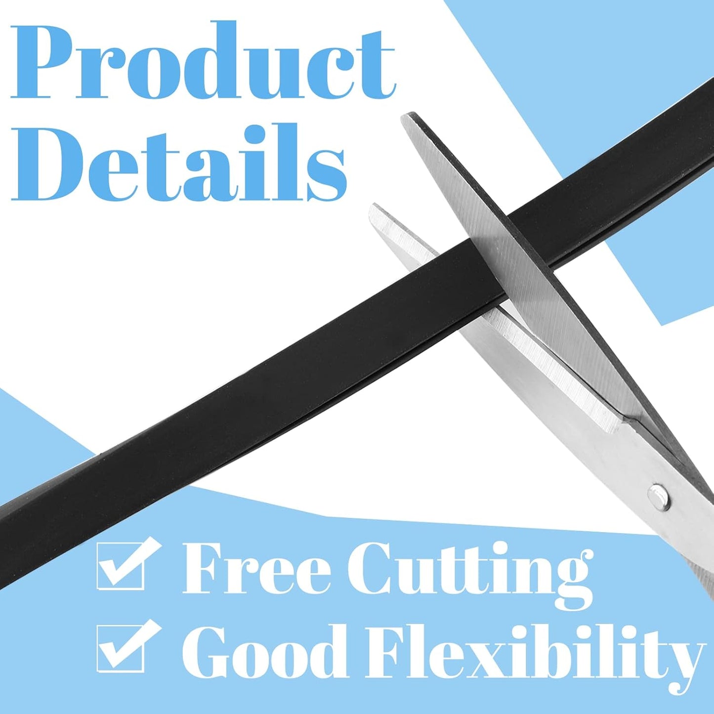 Kingdder Rubber Edge Trim U Channel Rubber Door Seal Strip Weather Resistance Sheet Metal Edge Protector Fits 1/8 Inch for Car Doors, Steel Plates, Glass, Hatches, Table Corners(60 Feet)