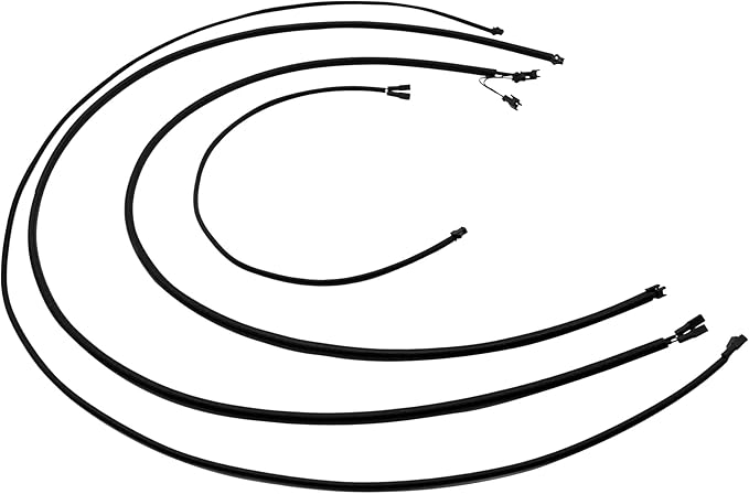 Electric Wires Kit Replacement Parts for Masterbuilt Gravity Series 560/1050 XL Digital Charcoal Grill Smoker, Replacement Parts Kit Include Fan Wire + Lid Wire + Hopper Lid Wire + Ash Door Wire