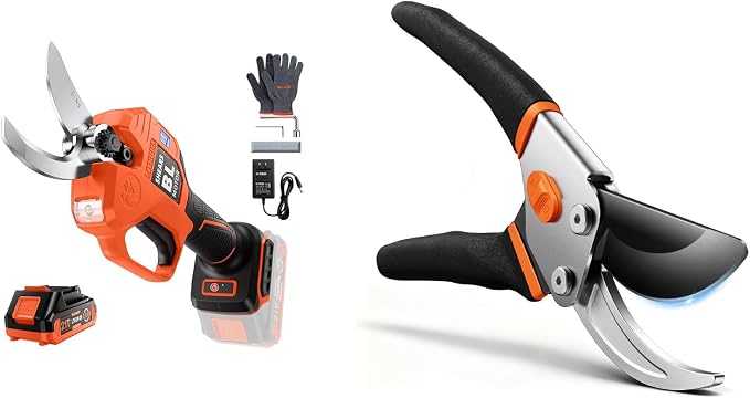 1.6'' Electric Shears & Garden Pruner with Jam-Proof Spring