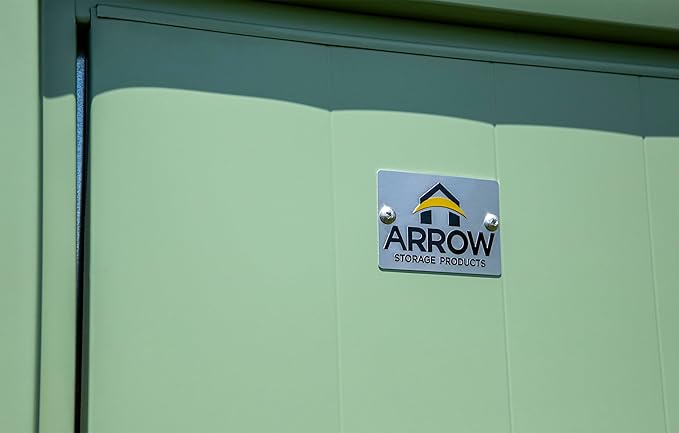 Arrow Sheds 6' x 4' Outdoor Steel Storage Shed, Green
