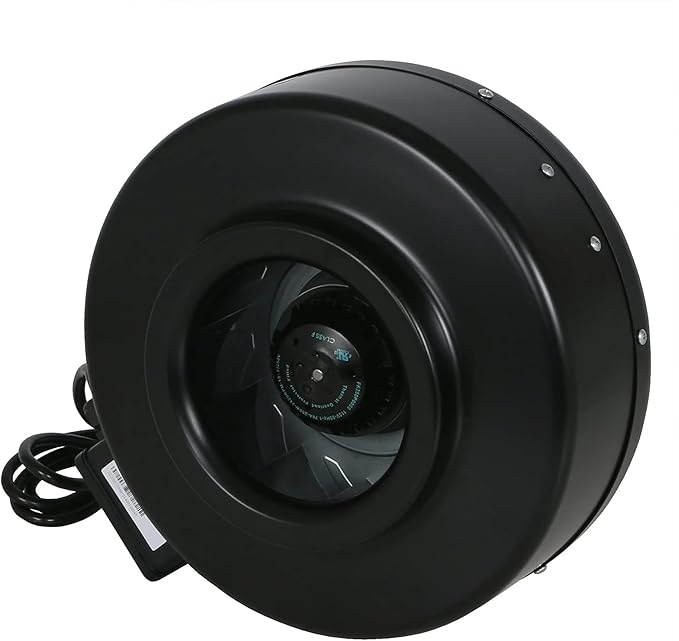 Hurricane Commercial Grade Inline Fan for Phresh & Black Ops Carbon Filters, Ideal-Air Ducting and Clamps and Titan Controls Ventilation Controllers