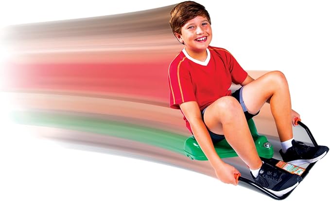 The Original Flying Turtle Sit Skate, Kid Powered, No Motor, Pedals, Batteries, Power by Zig Zag Motion, Promotes Active Play in or Outdoors, Non-marring Skate Wheels