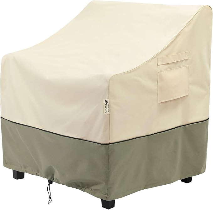 COSFLY Patio Furniture Covers Waterproof,Outdoor Chair Covers Heavy Duty - Fits up to 35W x 38D x31H Inches (1 Pack)