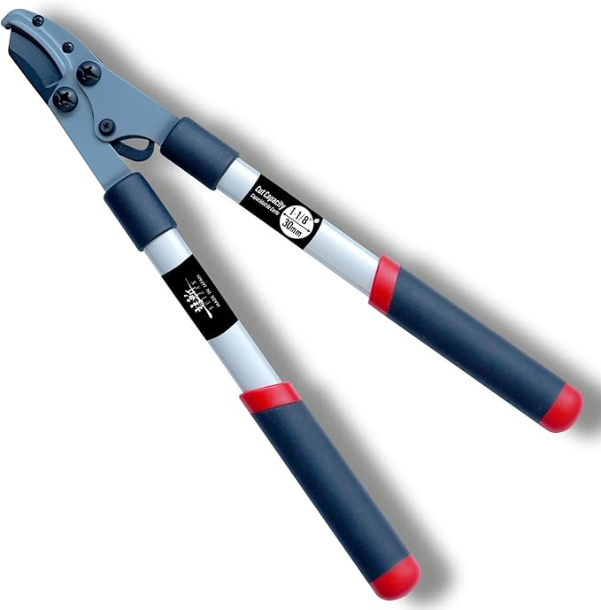 SUIZAN Anvil Hand Loppers 18" - Professional Japanese Branch Cutter Lightweight Compact Tree Trimmer Gardening Tools