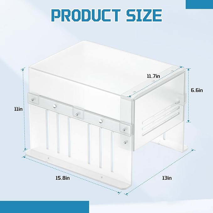 Pool Pump Covers for Outside Units, Swimming Pool Motor Cover for Above Ground Protection, ABS Material - Weatherproof/UV-Resistant Protection/Water Resistant, White