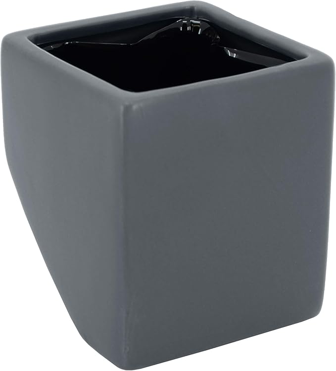 Arcadia Garden Products WP18 Small Cube Wall Planter 3-Pack Gray, Dark Grey