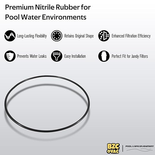 R0357800 Pool Filter Tank O-Ring Gasket for Jandy Zodiac DEV48, DEV60, DEL48, DEL60, CV340, CV460, CV580, CL340, CL460, CL580 Pool & Spa Filters, Replaces O-524