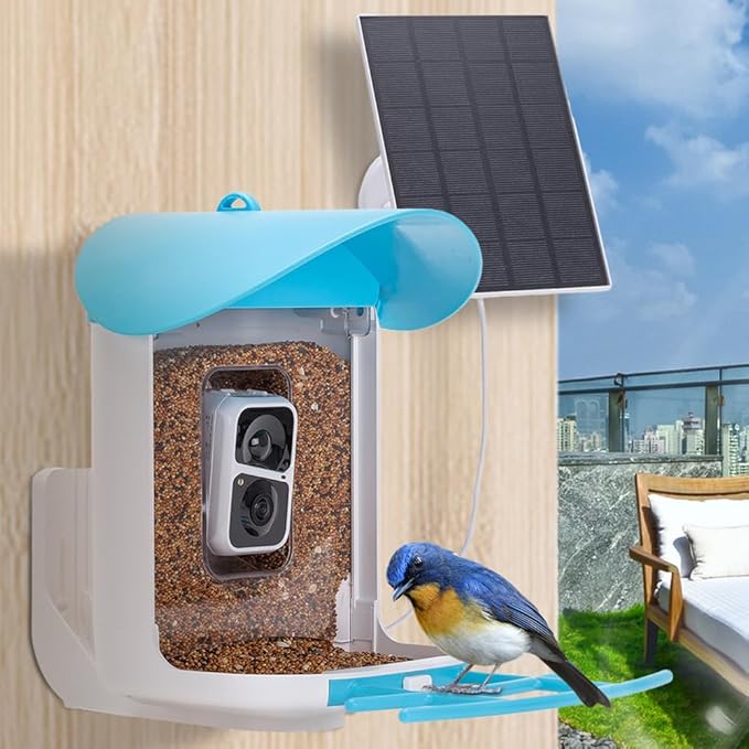 Solar Panel Charger -Weather Resistant, 4W 5V Solar Panel Wall Mounting Low-Power Solar Charging Panel Waterproof for Doorbell Security Camera,Bird Feeder Camera etc. with 300cm Cable Bracket