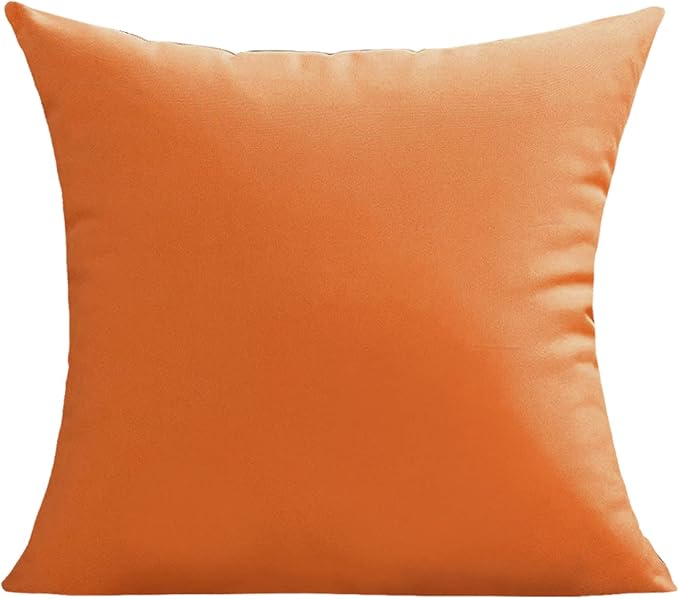 VAKADO Outdoor Waterproof Throw Pillow Covers 20X20 Set of 2 Decorative Pumpkin Patio Furniture Cushion Cases Outside Decor for Couch Garden Bench Porch