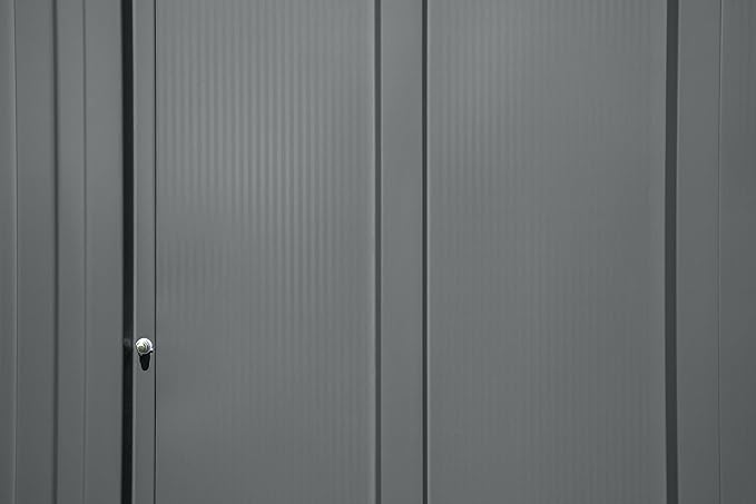 Arrow Sheds 6' x 4' Outdoor Steel Storage Shed, Grey