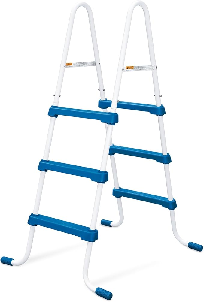 Funsicle 36" SureStep Pool Ladder, for Above Ground Swimming Pools, Blue & White