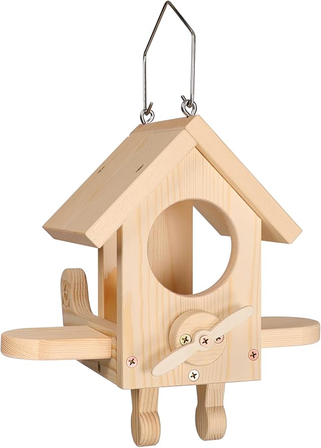 SISTERBIRD Premium Wooden Bird Feeder Kit, Build it Yourself Bird Feeders for Outdoors, Hanging Bird Feeder Kits for Adults to Build, Woodworking Adult Crafts & DIY Kits