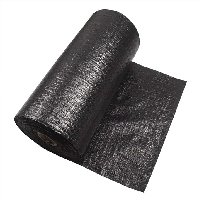 8Ft x 50Ft Garden Landscape Ground Cover Weed Barrier 3oz Heavy Duty Polyethylene Woven Weed Block Gardening Mat