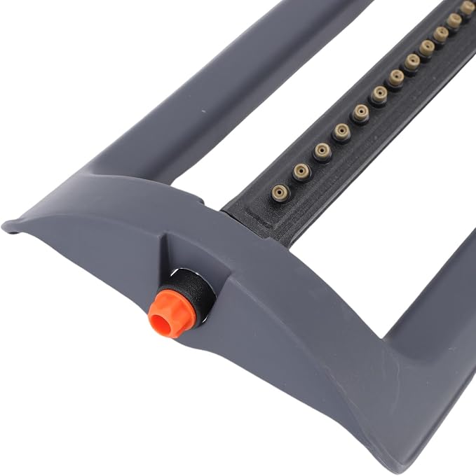 Generic Precision Garden Oscillating Bar Sprinkler,Lawn Sprinkler with Weighted Base,19 Holes Garden Water Oscillating,4 Spray Modes Covers Up to 4000 Sq Ft for Lawn