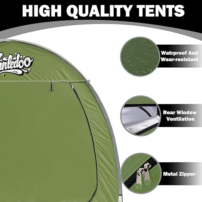 Bike Shed, Outdoor Portable Bike Storage Shed Tent, Bike Tent, Waterproof Bicycle Shelter with 210D Oxford Fabric, Bicycle Cover Fits 2-3 Bikes (Green)