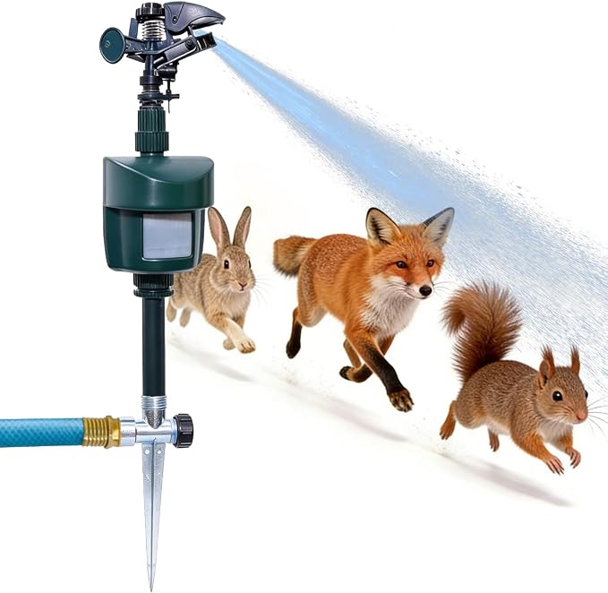 Motion Activated Sprinkler Outdoor Waterproof Repellent for Yard