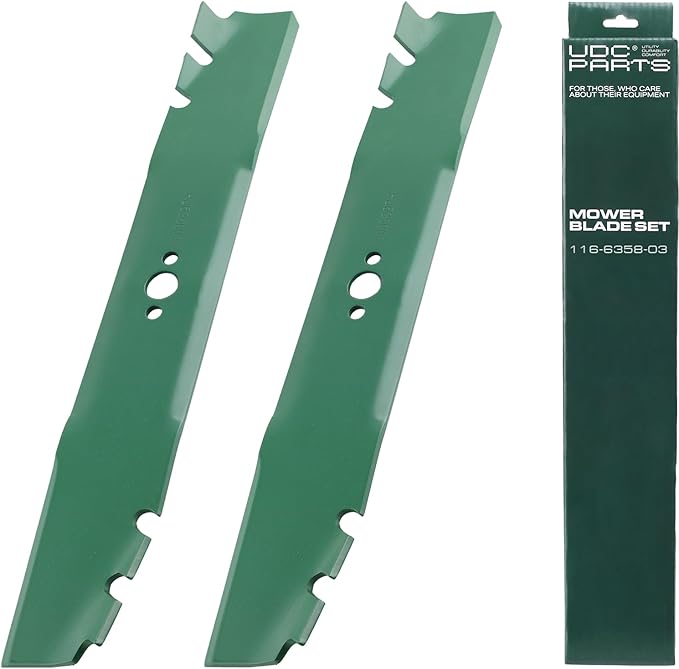 UDC Parts 116-6358-03 Mower Blades Replacement for Toro TimeMaster 30 Inch 120-9500-03 TurfMaster 30" 21199 20199 Exmark 20120P 20200 20975 20976 20977 20978 21200 21810 / Gator Mulching Blades 2 Pack