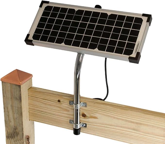 Ghost Controls Premium 10-Watt Monocrystalline Solar Panel for Automatic Gate Opener Systems (1. 10W Monocrystalline)