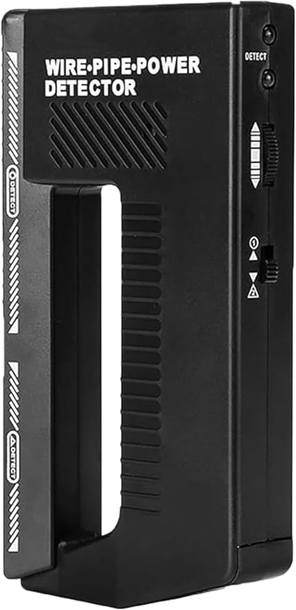 WPP123 Wall Scanner & Metal Detector – High-Sensitivity Stud Finder with Adjustable Alert – Detects Pipes, Wires & Studs – DIY & Professional Multifunction Tool – Durable Plastic (Black)