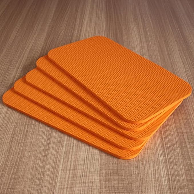 BESPORTBLE Exercise Kneeling Pad - Thick Tpe Knee Cushion for Yoga and Pilates Floor Workouts 13.38 X 6.69 X 0.23 Inch 12 Pieces Random Colors