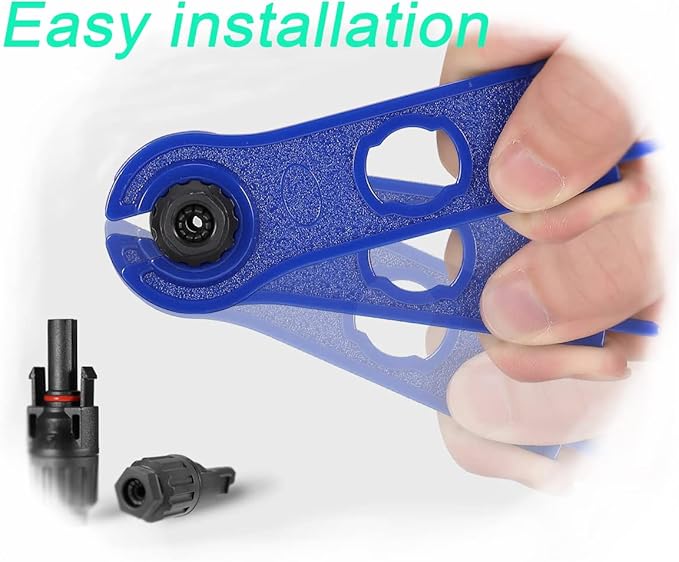Y Solar Connector 1 to 4 Solar Y Branch Parallel Cable,Solar 1-4 Male Female Connector Adapter,10AWG 45A,Waterproof IP68 30CM Cable,for Solar Panels,Solar Cells,1 Pair(Y 1-4)