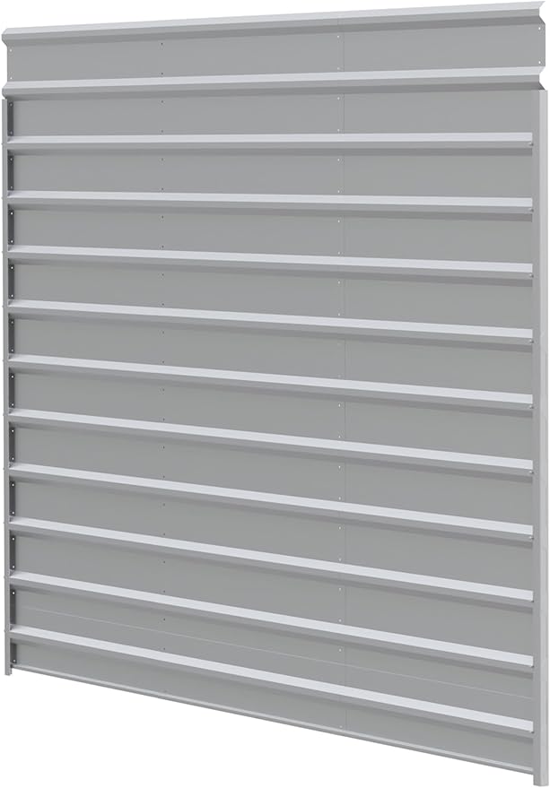 Arrow 15' x 9' One-Sided Carport Enclosure Wall Kit for 7' or 9' Carports, Heavy-Duty Galvanized Steel Carport Enclosure Panel, 1 Wall, Eggshell