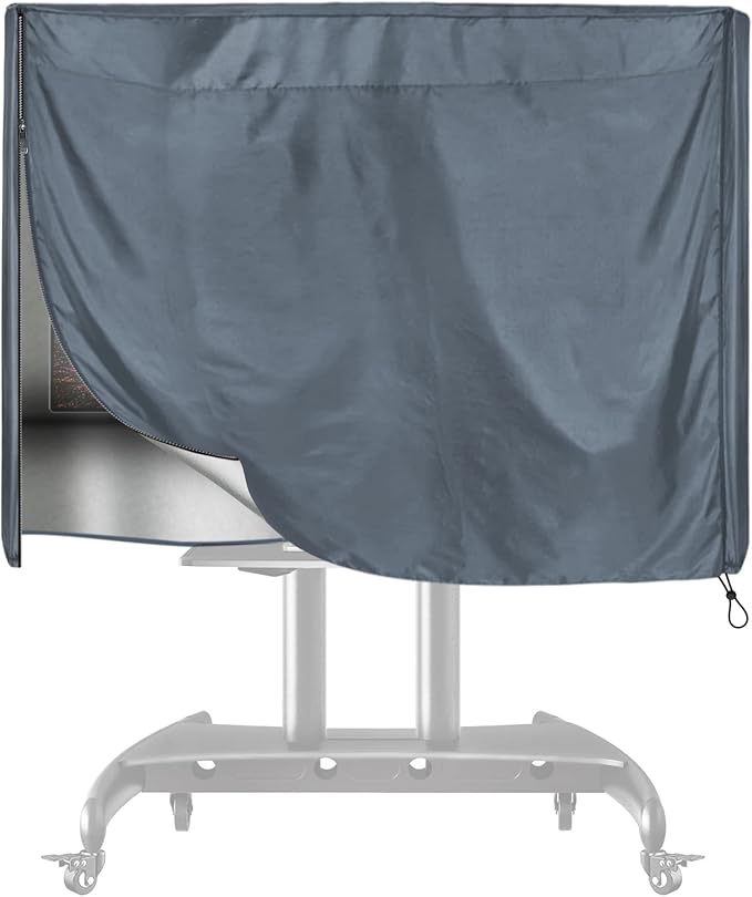 Mobile TV Stand Cover for 60-72 Inch Waterproof Moisture-proof Dust-proof TV Screen Protection Cover Grey