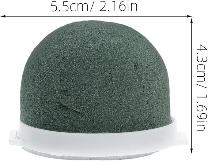 DOITOOL Mini Floral Foam Holder Round Flower Arrangement Supplies for Wedding Table Decor Wine Bottle Decoration 12 Pcs