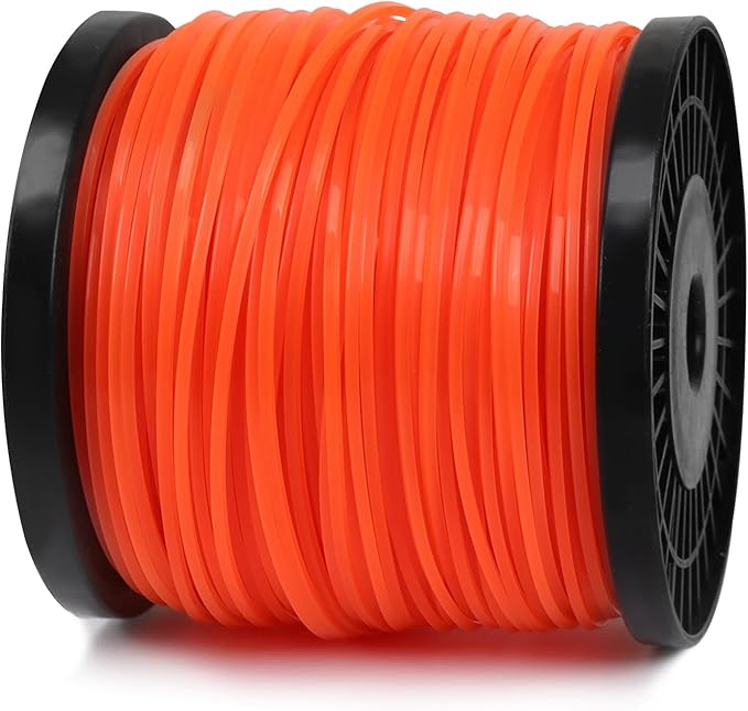 VIABRICO 105 Trimmer Line, 0.105" Weed Wacker Eater String, Commercial Grade Square Nylon String Trimmer Line Replacement for String Trimmer Weed Trimmer .105"-1070ft-5lb-Spool